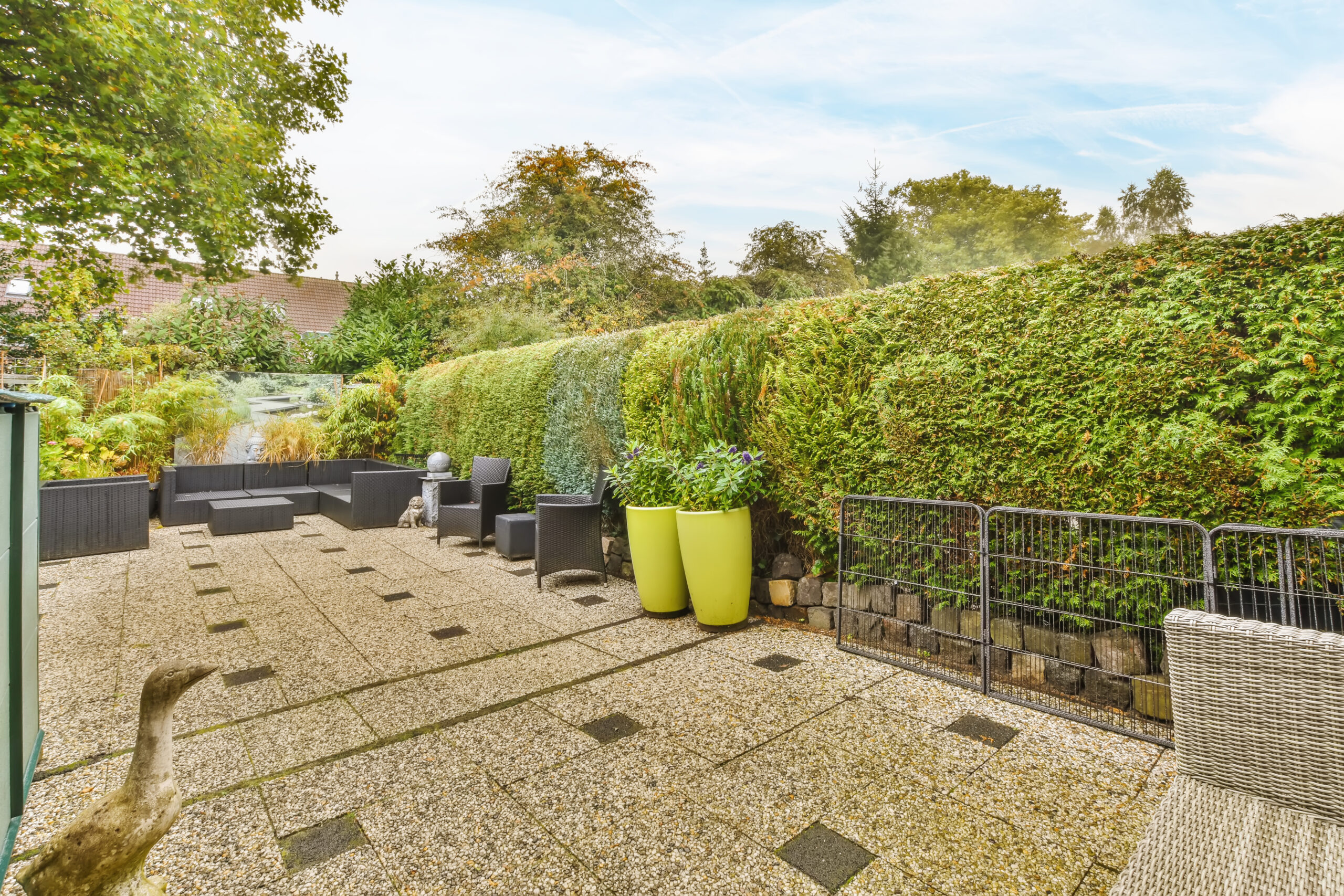 exposed aggregate concrete patio
